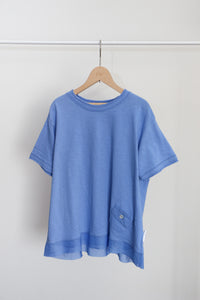 異素材コンビ半袖Tシャツ   (VCT-6015B)