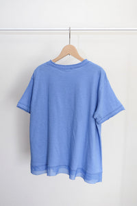 異素材コンビ半袖Tシャツ   (VCT-6015B)