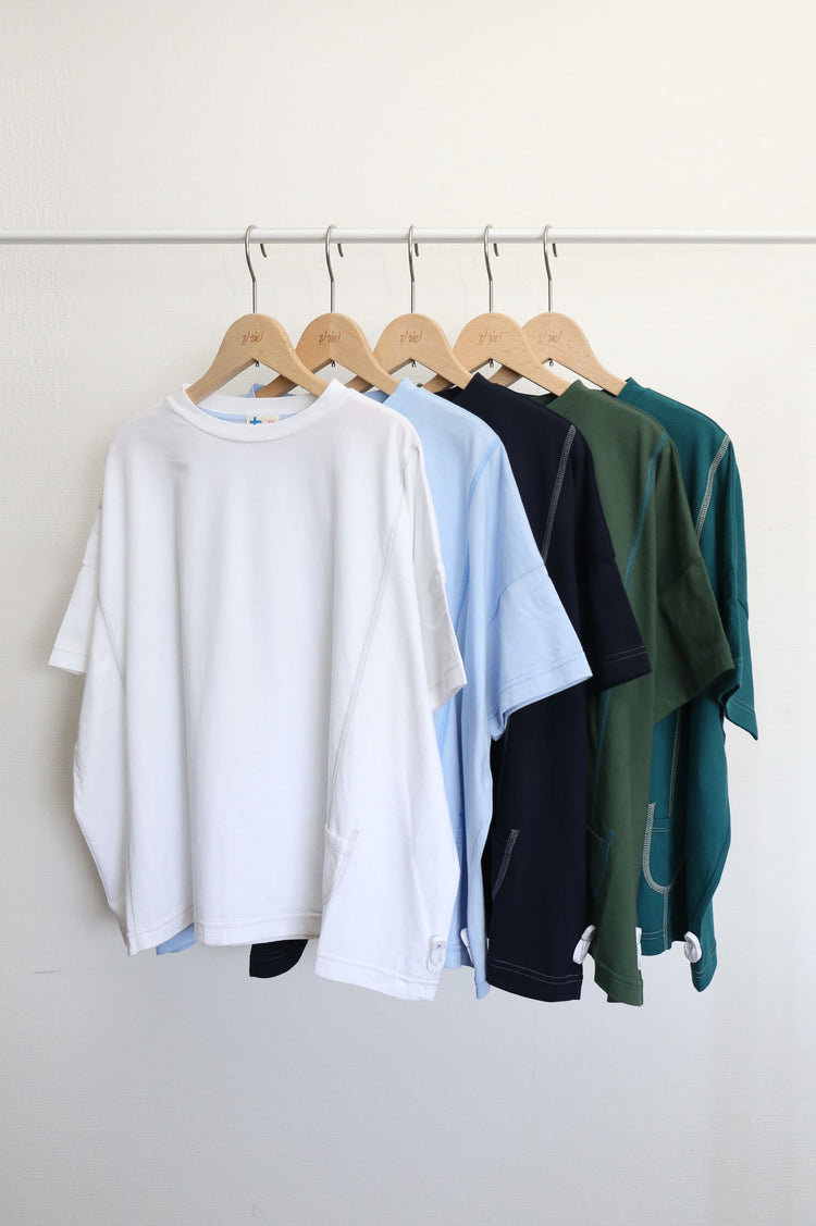 配色ステッチルーズTee (VCT-6022B)
