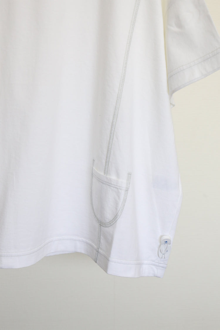 配色ステッチルーズTee (VCT-6022B)