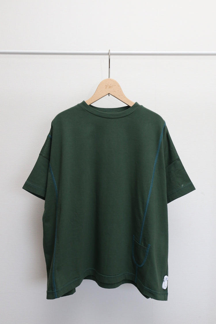 配色ステッチルーズTee (VCT-6022B)