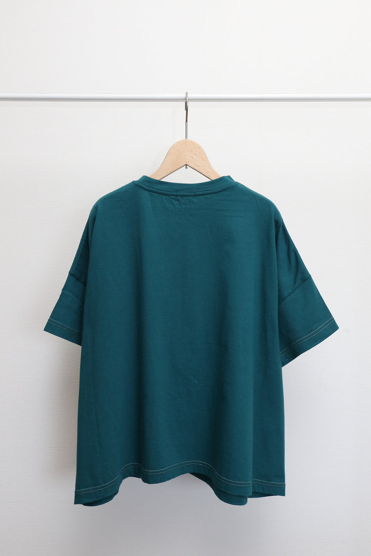 配色ステッチルーズTee (VCT-6022B)