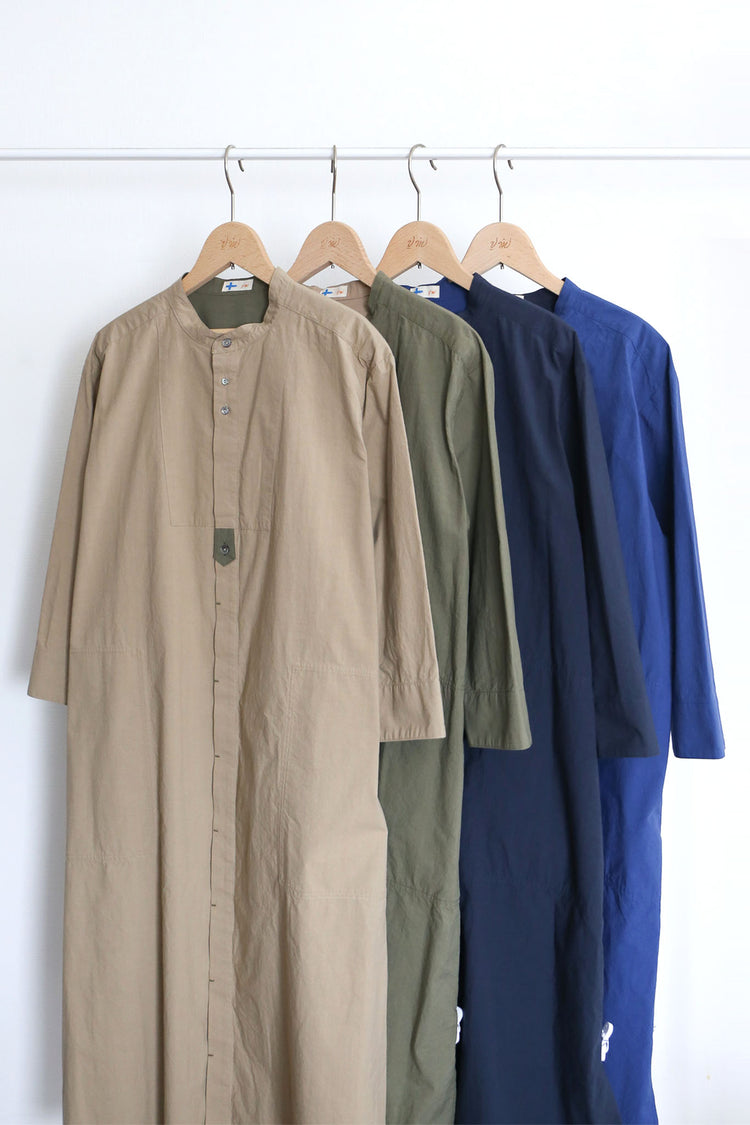 スタンドカラーシャツワンピース (VFOP-6575B)
