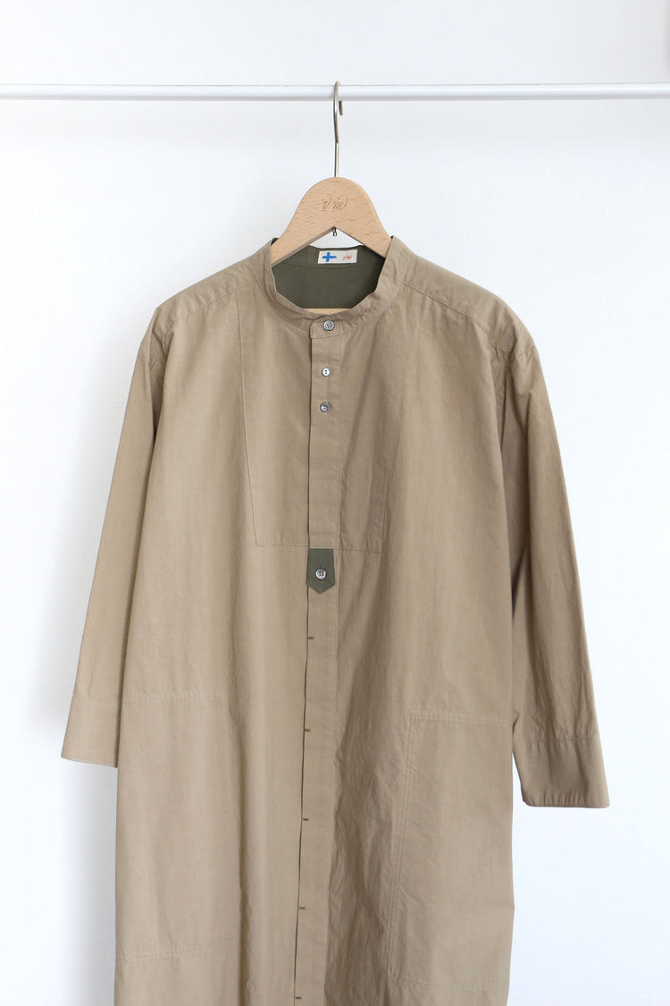 スタンドカラーシャツワンピース (VFOP-6575B)
