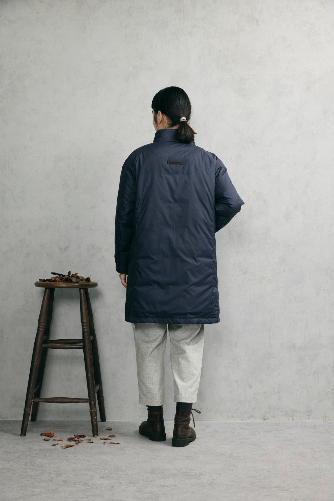 スタンドカラーダウンコート   (VFCO-5620D）