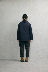 デニムショールカラーダウンジャケット (VFJK-5643D）