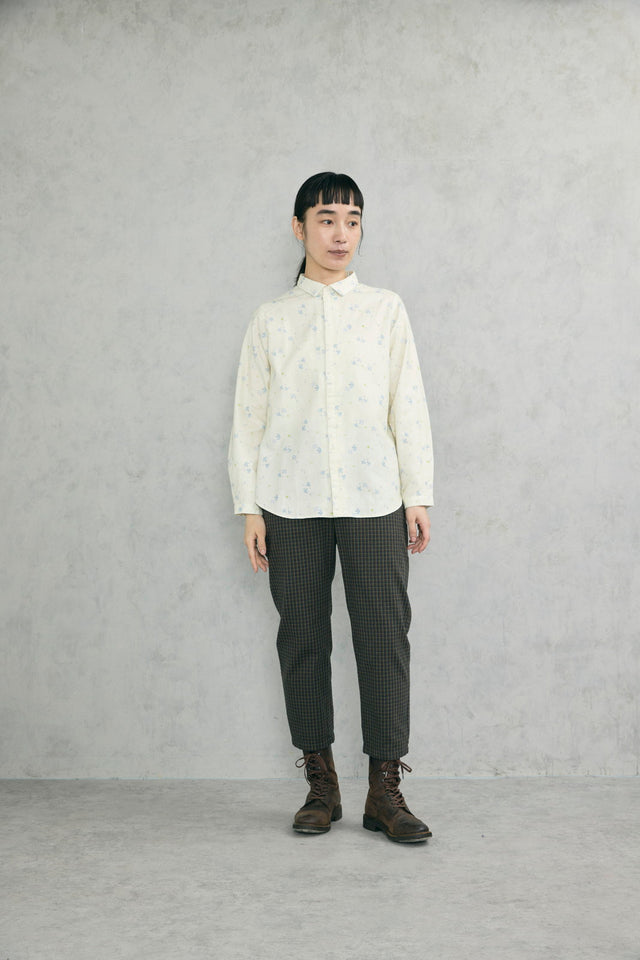 白樺シード柄レギュラーシャツ (VFSH-5701Ｄ)