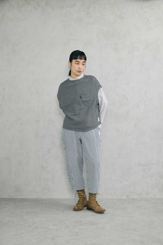 裏毛アシンメトリーヘムベスト  (VCBL-6002A )