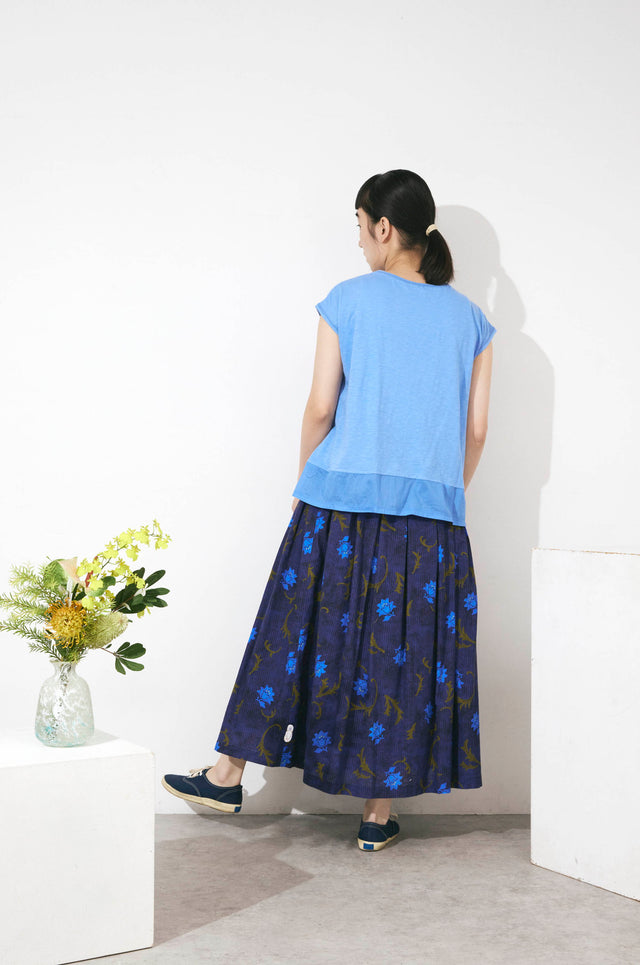 異素材コンビフレンチTシャツ  (VCT-6016B)