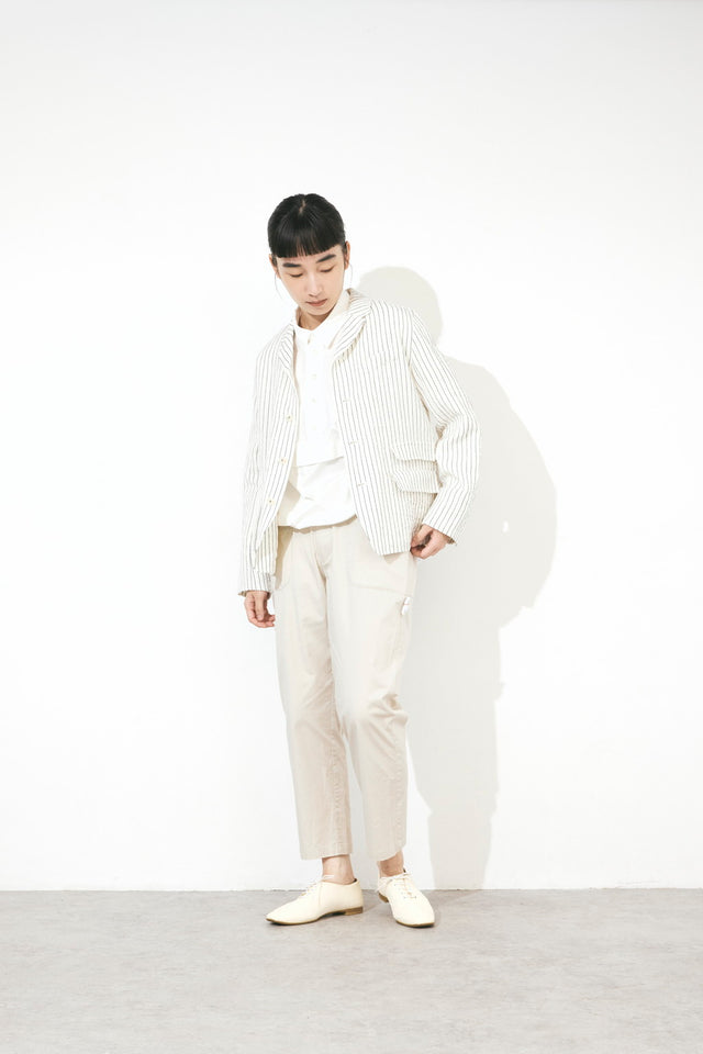 ストライプ柄テーラードジャケット (VFJK-6550A)