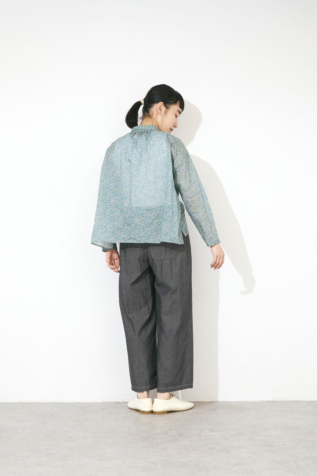 ワイドカラーギャザーシャツ (VFSH-6555A)