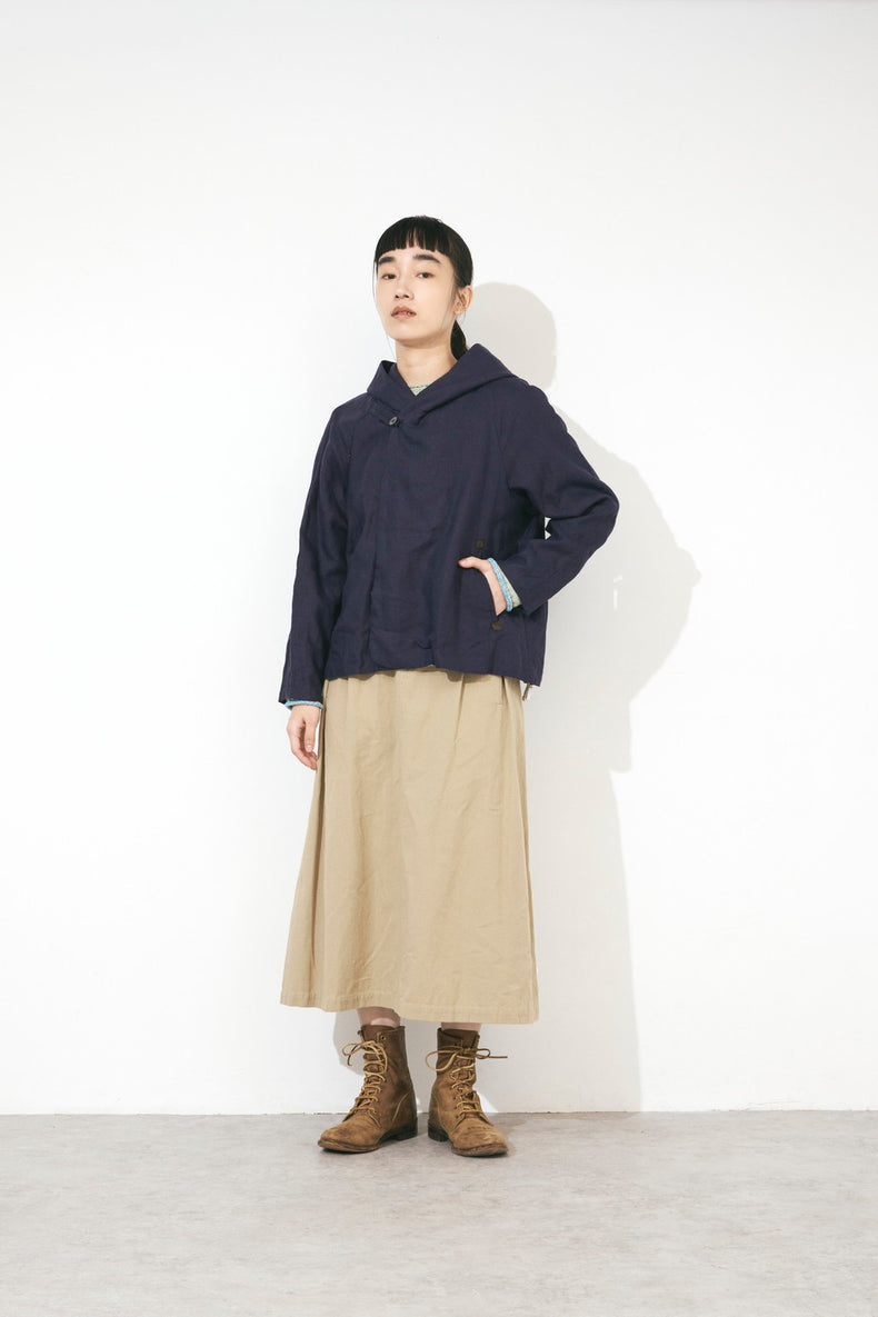 リネンフードジャケット  (VFJK-6564A)