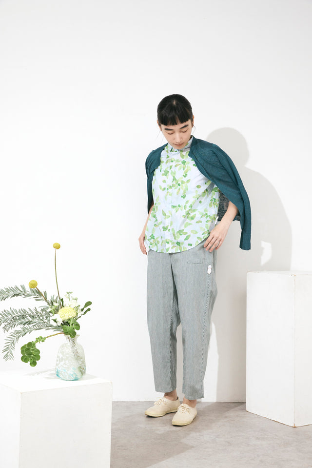 ボタニカルチェックPt比翼シャツ (VFSH-6567B)