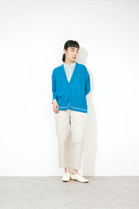 配色ニットカーディガン (VKCD-6810A)